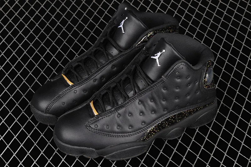 All categories Air Jordan Jordan series basketball shoes Air Jordan 13 G version Air Jordan 13 GS "Black Gold" AJ13 Joe 13 black stars DC9443-007